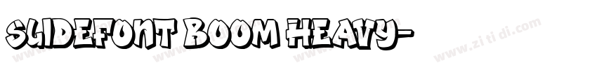 Slidefont Boom Heavy字体转换